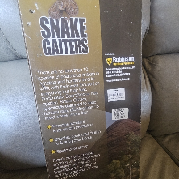 Camo hunting Scentblocker waterproof snake gaiters unisex size regular - Picture 2 of 6